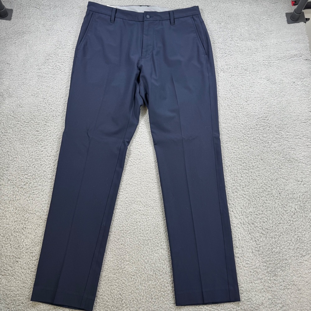 FootJoy FJ Performance‎ Golf Pants Mens 34x31 Navy Blue Straight Leg Flat Front